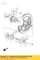 Here you can order the drum,rear sproc from Suzuki, with part number 6461005301: