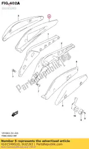 suzuki 4161548G10 rubber,frame ha - Bottom side