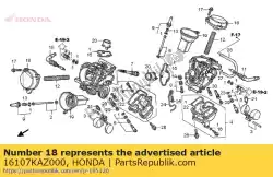 Aqui você pode pedir o principal em Honda , com o número da peça 16107KAZ000: