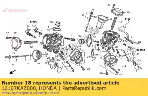 honda 16107KAZ000 principal - Lado inferior