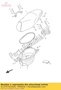 yamaha 5C2F47302000 assy duplo - Lado inferior