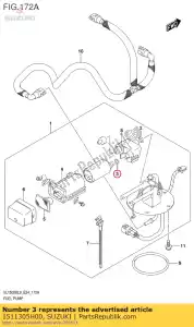 suzuki 1511305H00 o ring - Bottom side