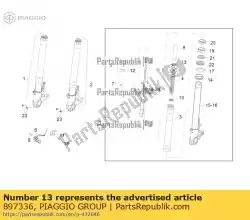 Here you can order the washer from Piaggio Group, with part number 897336: