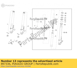 Aprilia 897336, Pralka, OEM: Aprilia 897336