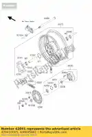 420410005, Kawasaki, z?batka-piasta, 39t kawasaki zx10r ninja c  zx 10rr 10r 1000 , Nowy