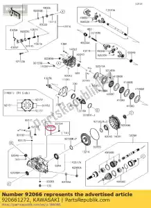 Kawasaki 920661272 plugue - Lado inferior