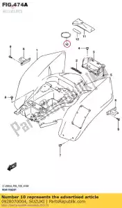 Suzuki 0928070004 anel-o - Lado inferior