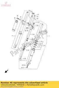 yamaha 10V2331E0200 guide, câble - La partie au fond