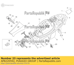 Aprilia AP8220592, Brandstofpomp ondersteuning, OEM: Aprilia AP8220592