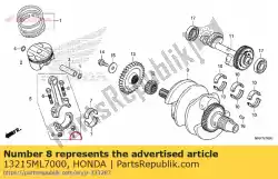 Here you can order the nut, connecting rod from Honda, with part number 13215ML7000: