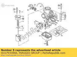 Here you can order the idle jet 38 from Piaggio Group, with part number GU27935960: