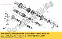 23210MGED00, Honda, mainshaft comp., inner honda vfr 1200 2012 2013, New