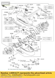 Ici, vous pouvez commander le couvercle, serrure de sacoche, rr, lh auprès de Kawasaki , avec le numéro de pièce 140911751: