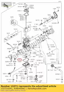 kawasaki 132710241 placa kx250-n1 - Lado inferior