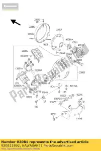 kawasaki 920811892 spring zl600-a1 - Lado inferior