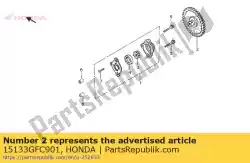 Aquí puede pedir engranaje, bomba de aceite impulsada (39 de Honda , con el número de pieza 15133GFC901: