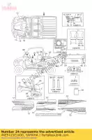 4XEF415E1000, Yamaha, etichetta, attenzione (esportazione) yamaha yfm yfz yxc yxe yxm yxr 250 350 400 450 550 660 700 2002 2003 2004 2005 2006 2007 2008 2009 2010 2011 2012 2013 2014 2015 2016, Nuovo