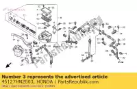 45127HN2003, Honda, tuyau flexible b, fr br honda trx500fa fourtrax foreman 500 , Nouveau