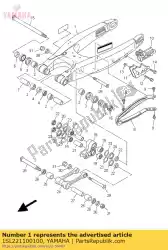 Qui puoi ordinare braccio posteriore comp. Da Yamaha , con numero parte 1SL221100100: