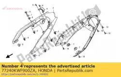 Tutaj możesz zamówić pokrywa, ogon ligatur * nh1 * od Honda , z numerem części 77240KWF900ZA:
