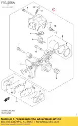 Tutaj możesz zamówić zespó? Zacisku, hamulec tylny od Suzuki , z numerem części 6910031J00999:
