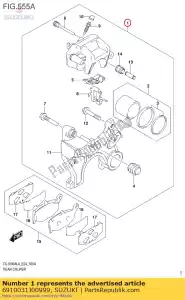 Suzuki 6910031J00999 zespó? zacisku, hamulec tylny - Dół