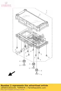yamaha 2BS8353E0100 obudowa, metr górny - Dół