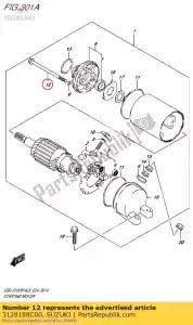 suzuki 3128188C00 bolt, trough - Bottom side