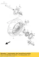 6411137H0028W, Suzuki, ruota posteriore suzuki gsx r 600 2008 2009 2010, Nuovo