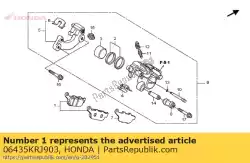 Qui puoi ordinare set di pad, rr da Honda , con numero parte 06435KRJ903: