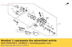 Honda 06435KRJ903 set di pad, rr - Il fondo