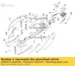 Aqui você pode pedir o lh painel lateral em Piaggio Group , com o número da peça 2B000723000H4: