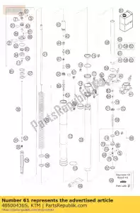 ktm 48600436S axle clamp r/s cpl. d=34 05 - Bottom side