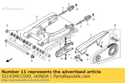 Aqui você pode pedir o colarinho, l. Pivô em Honda , com o número da peça 52143MCC000: