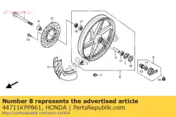 Aqui você pode pedir o pneu, fr. (irc) (80 / 90-17 em Honda , com o número da peça 44711KPP861: