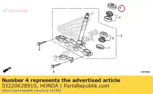 Honda 53220K28910 thread comp., guiando ele - Lado inferior