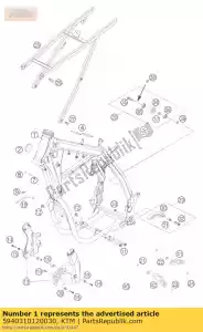 ktm 5940310120030 telaio exc rac.usa 'db06 - Il fondo