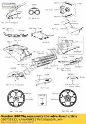 Qui puoi ordinare modello, tomaia superiore, sx, cnt zx140 da Kawasaki , con numero parte 560751833: