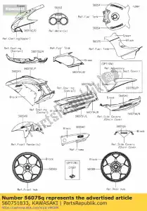 kawasaki 560751833 modello, tomaia superiore, sx, cnt zx140 - Il fondo