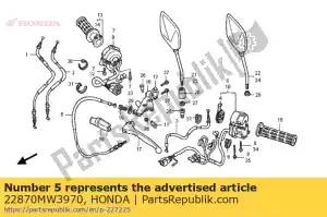 honda 22870MW3970 cable comp., clutch - Bottom side