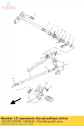 arm, shift van Yamaha, met onderdeel nummer 5JX181120000, bestel je hier online: