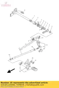 yamaha 5JX181120000 arm, shift - Onderkant