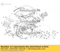 Qui puoi ordinare piastra di supporto unità di controllo da Piaggio Group , con numero parte 852295: