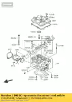 11061S101, Kawasaki, guarnizione kawasaki klv  a klv1000 1000 , Nuovo