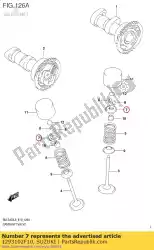 Here you can order the retainer,v./spr from Suzuki, with part number 1293102F10: