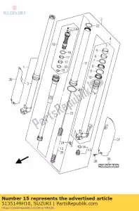 suzuki 5135149H10 bullone, forchetta - Il fondo