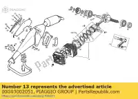 00G03002051, Piaggio Group, Cilinderbout derbi atlantis atlantis o predator o 50 1999 2001, Nieuw