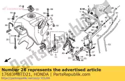 Here you can order the no description available at the moment from Honda, with part number 17683MBTD21: