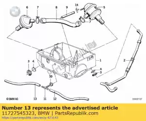 bmw 11727545323 vacuum hose black - 3,5x1,8 - Bottom side