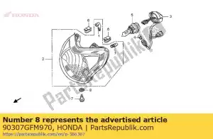 Honda 90307GFM970 sluitring, slot 6mm - Onderkant
